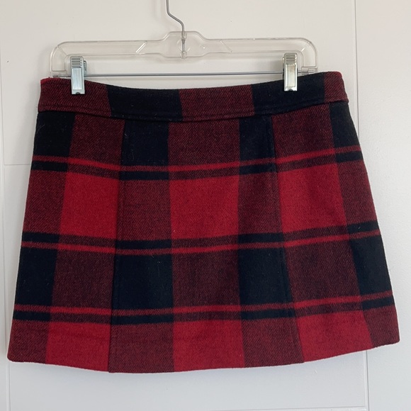 Gap Vintage Wool Plaid Mini Skirt - Picture 2 of 4